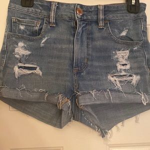 American Eagle Size 4 Ripped Jean Shorts